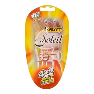 BIC Soleil Disposable Razors Womens Bonus Pack 4+2